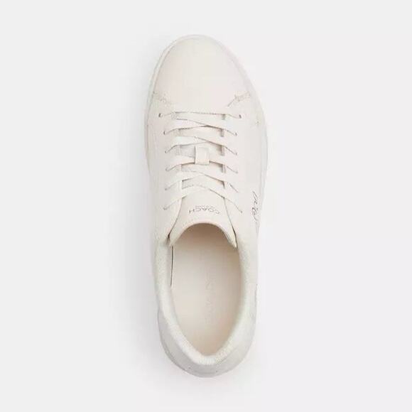 NWT Coach Women's High Line Sneaker With Heart Chalk Multi CBR66 us 8 - Picture 6 of 8